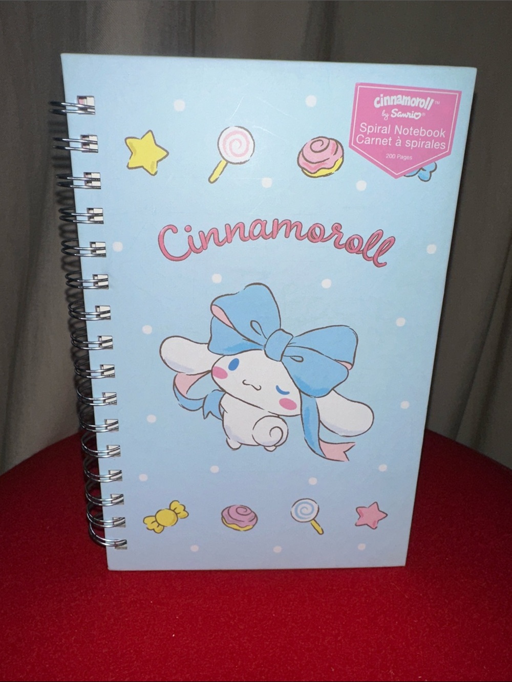 Sanrio Cinnamoroll Blue Spiral Notebook